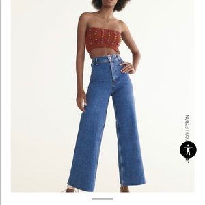 NWOT Zara Marine Straight Jeans